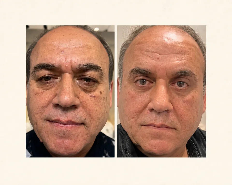 اندولیفت و بلفاروپلاستی، قبل و بعد در کلینیک زیبایی لمون، توسط دکتر مهراوران