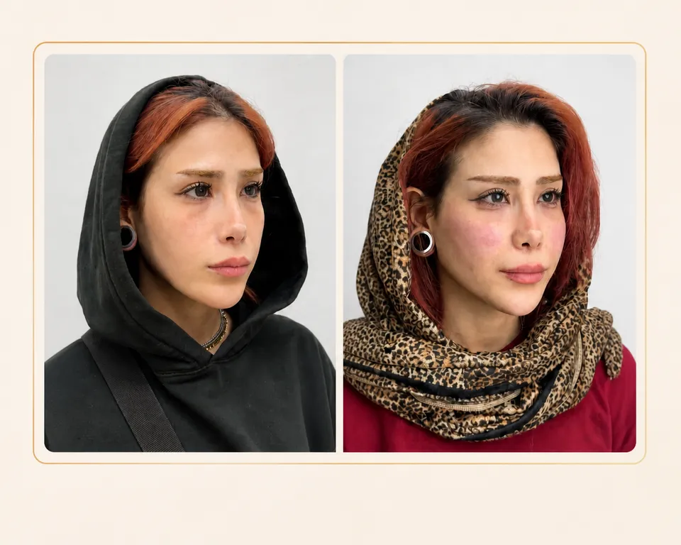 لیفت میدفیس، قبل و بعد در کلینیک زیبایی لمون، توسط دکتر غفوری