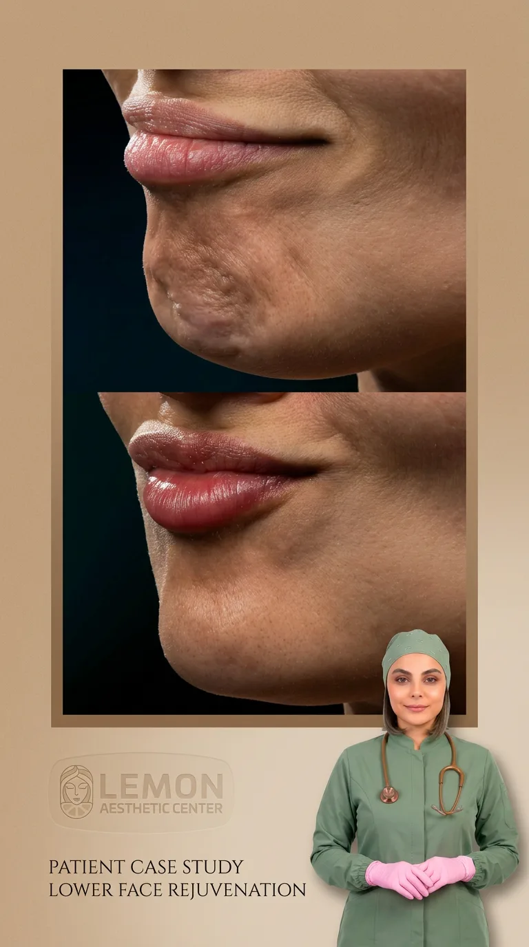 بوتاکس چروک چانه